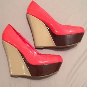 Color block heels