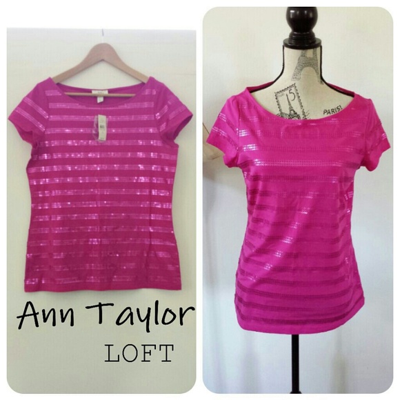 NWT🔷Aunt🔷Ann Toylor Loft Top Tee - Picture 1 of 2