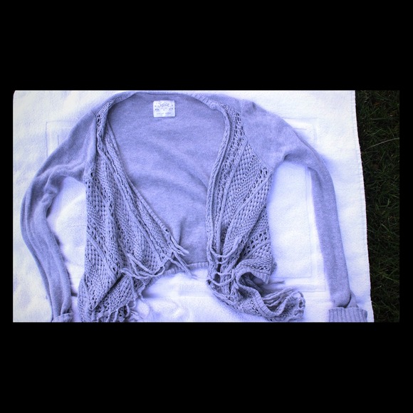 Gray cardigan