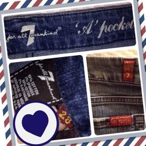 7 For All Mankind "A Pocket" Jeans in Size 28.