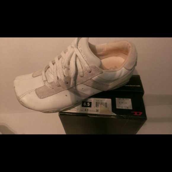 Diesel leather Evelyn tennie shoe