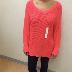Brand New Coral Sweater