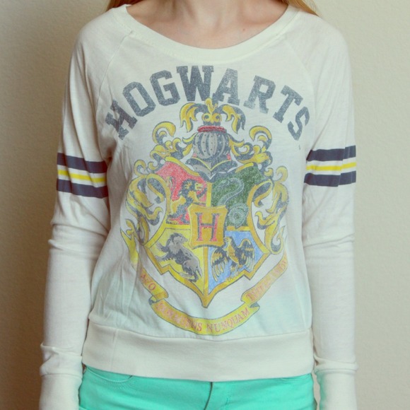 Hogwarts long sleeve jersey shirt