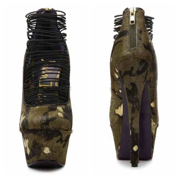 "LONDON TRASH" Ceres Camo Platform Pump - Picture 3 of 4