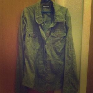 Dkny jeans button up shirt