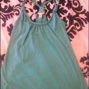 American Rag teal racer back flowy top