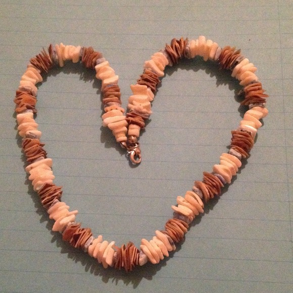 Coral rock necklace