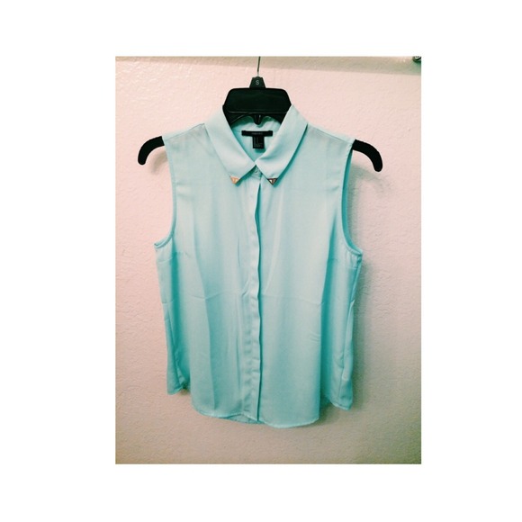 🚫SOLD🚫Mint collar top