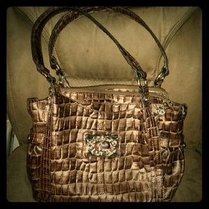 NWOT Kathy Brown Snakeskin Bag