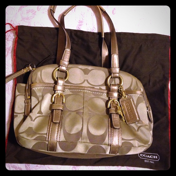 Cute gold mini duffle bag for everyday use