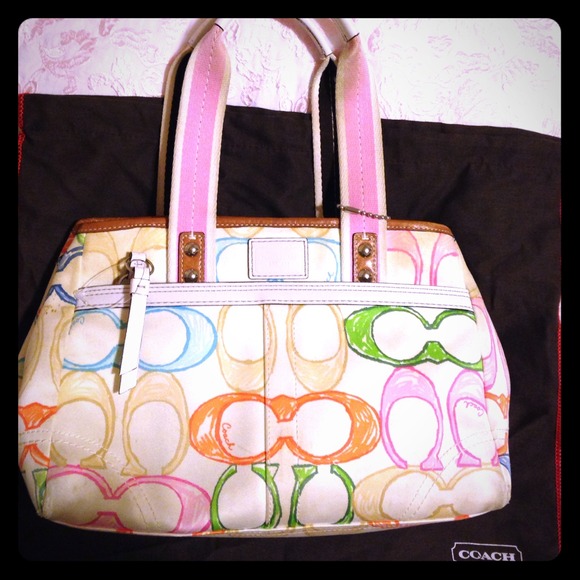 Cute multicolored bag great for spring and summer