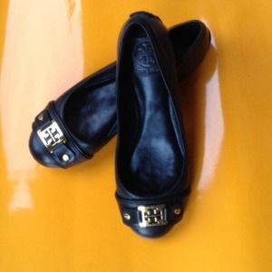 💖💞JULY4 SALE Tory Burch Flat in black leather💞✨