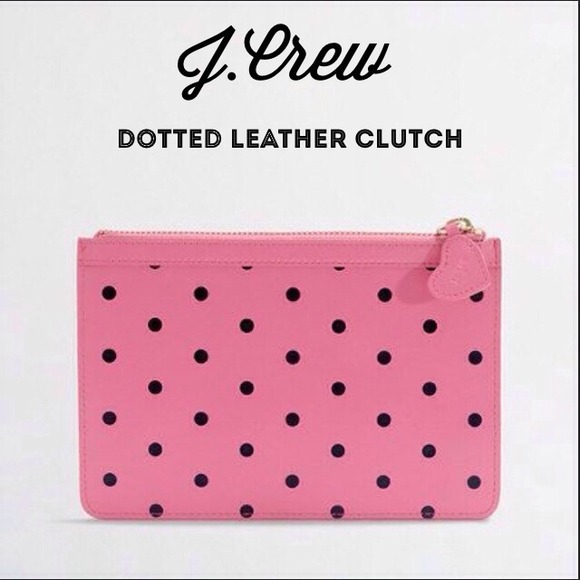 J. Crew Clutches & Wallets - 💞J.Crew Factory Dotted Leather Clutch💞