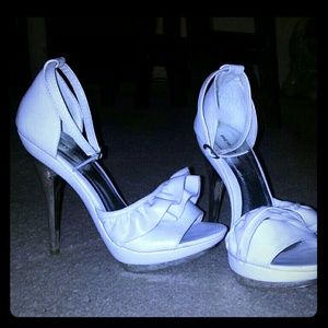 White Bertinni 4 inch Heels