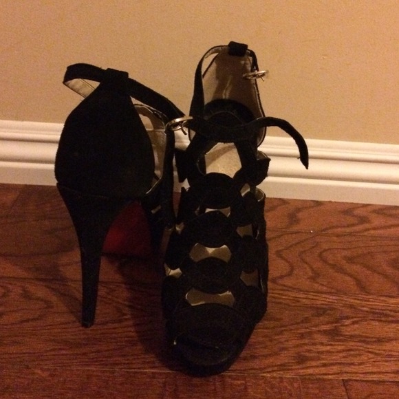 Red Sole strap heels