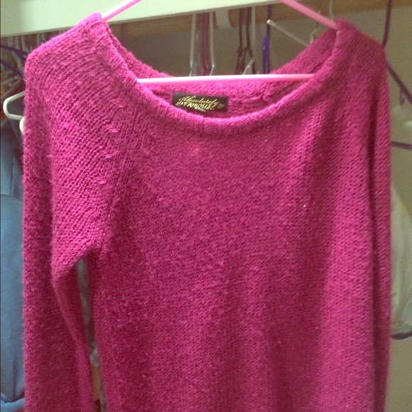Maroon/Purply Oversized Sweater WORN ONCE. COZY! - Picture 1 of 1