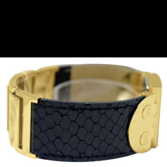 SOLD! -  Michael Kors Watch Python/Gold Hardware - Picture 2 of 4