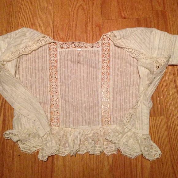Free People Tops - Free people boho cream lace tunic top size small Free People Tops - Free people boho cream lace tunic top size small