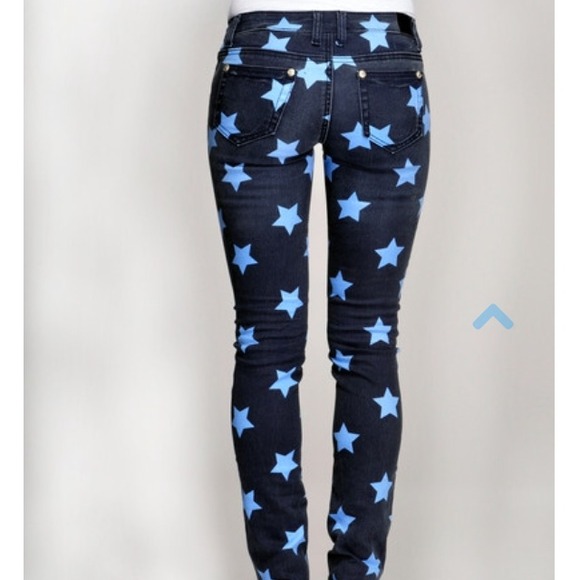 USA Star Splattered Skinny jeans