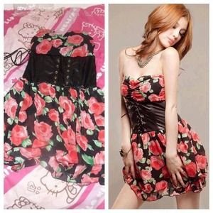 Floral corset dress