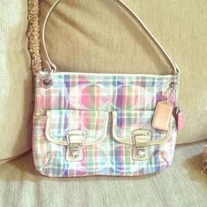 🚫🚫SOLD local 🚫🚫Coach Madras small shoulder bag