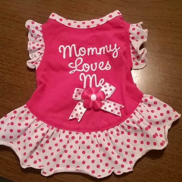 Mommy loves me dog dress