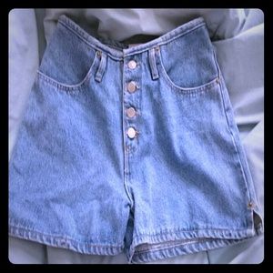 High waisted shorts