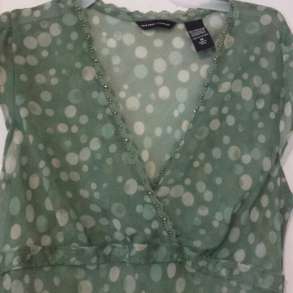 New York & Co. Polka Dot Top - Picture 2 of 2