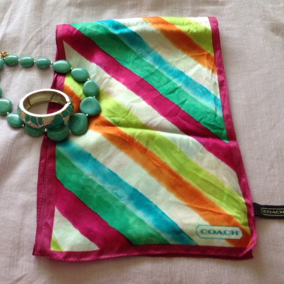 Coach Accessories - Coach summer silk scarf