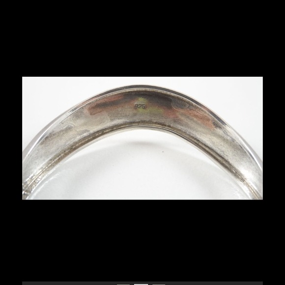 😘SCROLD SOLID S BRACELET. HALLMARKED .925SALE!!🌹 - Picture 2 of 2