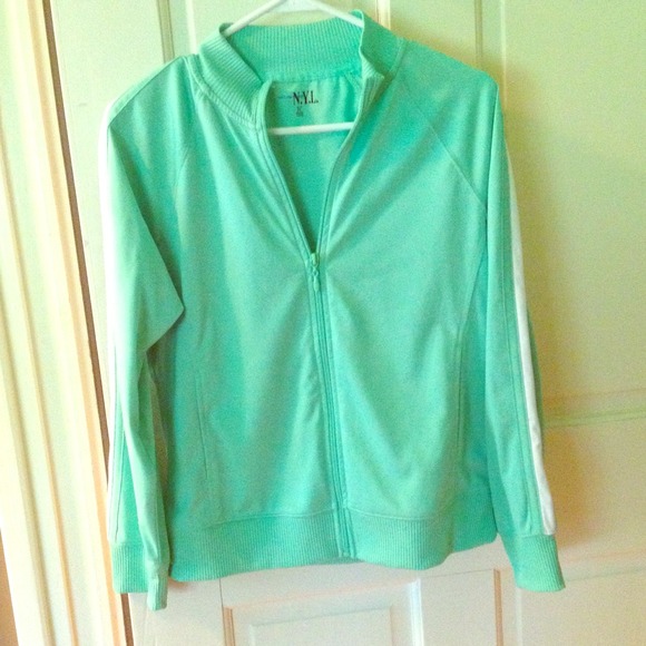 Mint green athletic jacket