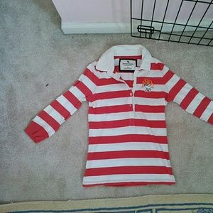 Red striped Abercrombie shirt