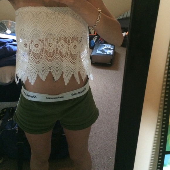 White crop top