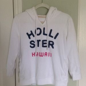 White Hollister 'Hawaii'  Hoodie