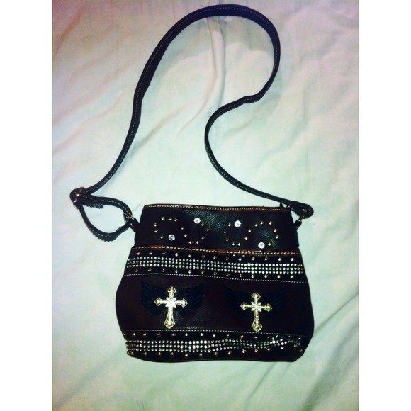 Dark Brown Studded Bag