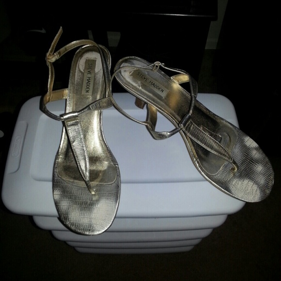 Steve Madden Gold Sandals