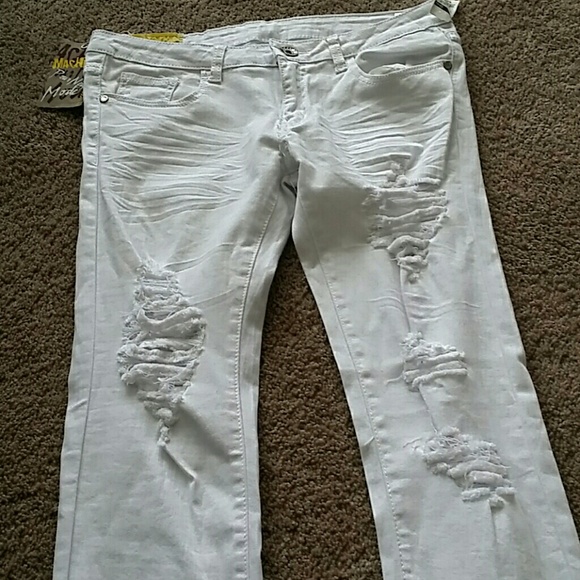 White ripped Skinny jeans