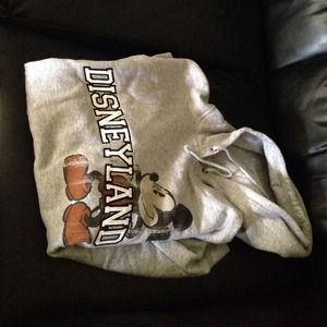 Pre owned Disney grey hoodie !! Very warm !!