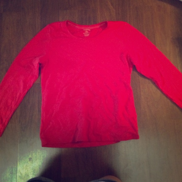 Red longsleeved top