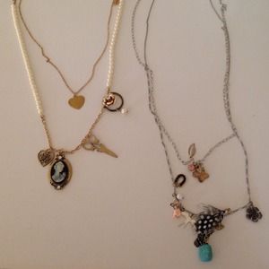 One necklace from Macy's and pacsun