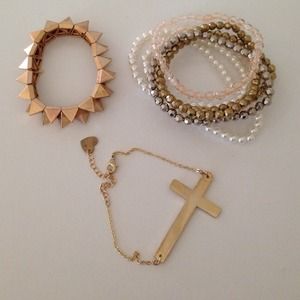 Bracelets from brandy Melville and forever 21