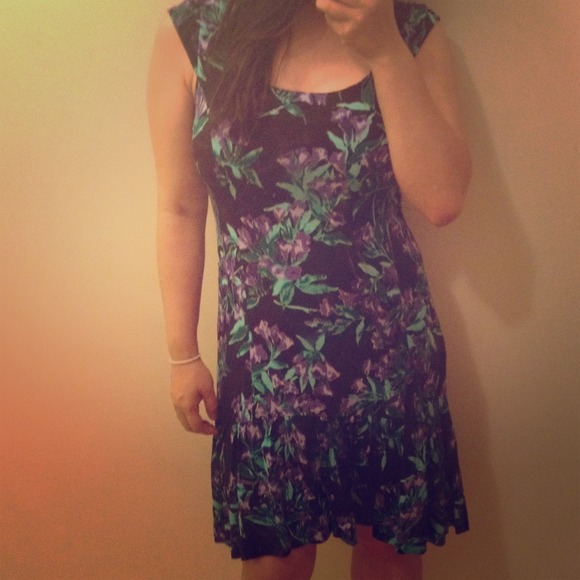 Ann Taylor Flower Print Dress