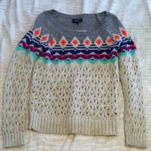 multi-colored sweater