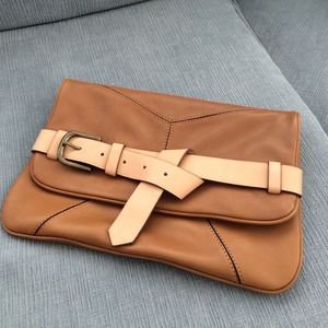 Ann Taylor leather clutch