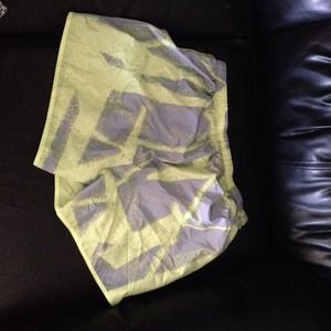 Neon green and Grey shorts !!