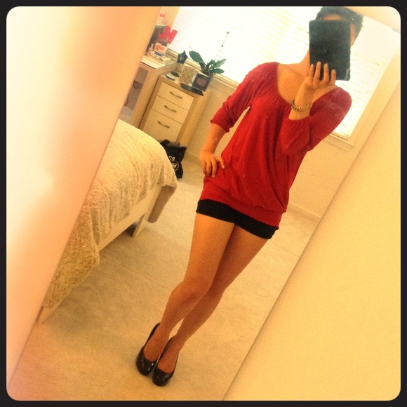 🔻Multiple Ways to Wear Red Top! ❤️