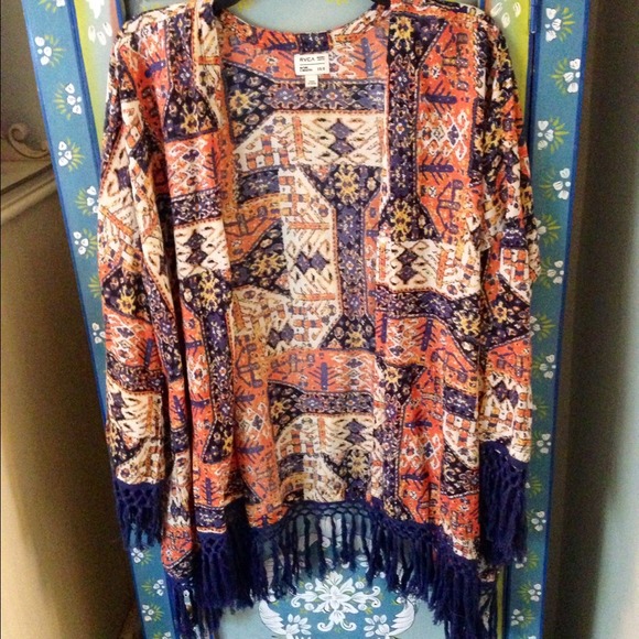 RVCA Print Kimono - Picture 2 of 3