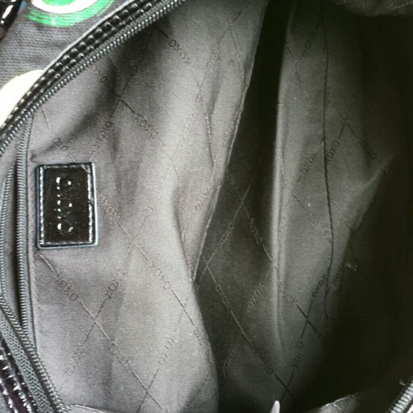 XOXO Black with Neon Hearts Purse - Picture 3 of 3