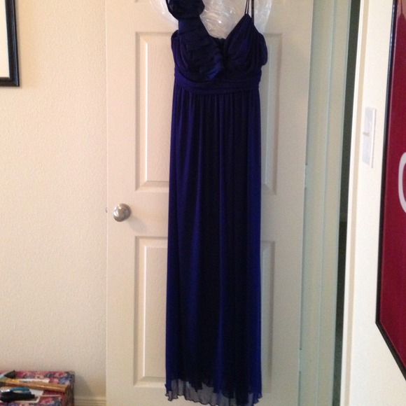 Deep purple prom dress