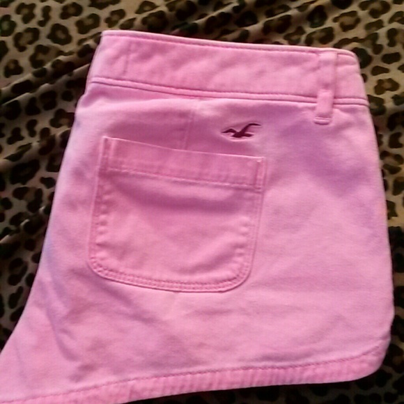 Neon pink hollister shorts